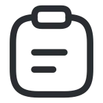 Clipboard Text SVG Icon